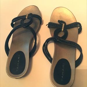 Black Sandals with Strap Design Tahari
